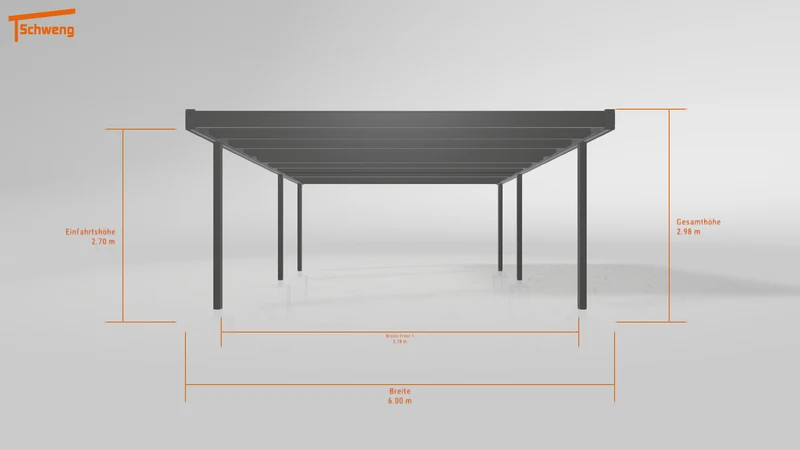 #DE Schweng Flachdachcarport C600 (ID jj95xn) #MTG