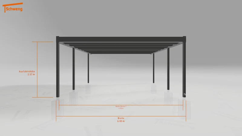 #DE Schweng Flachdachcarport C600 (ID jj95xn) #MTG