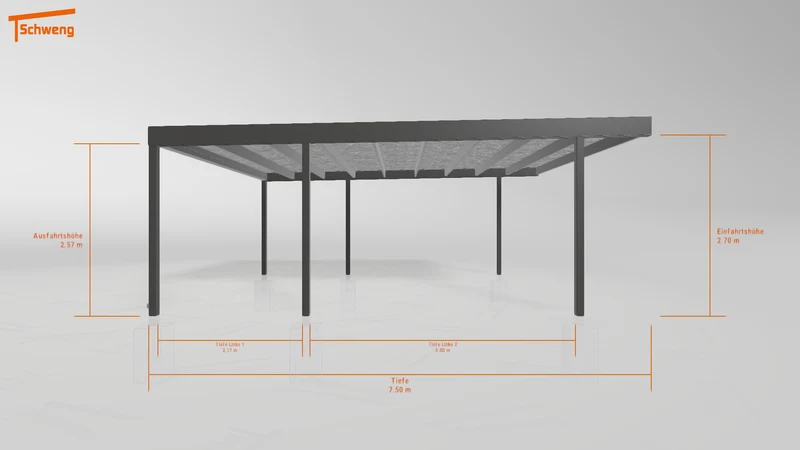 #DE Schweng Flachdachcarport C600 (ID jj95xn) #MTG