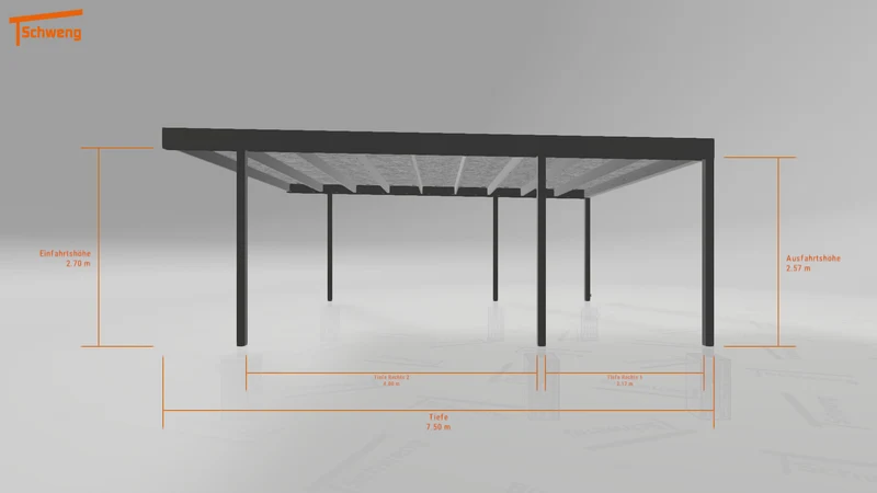 #DE Schweng Flachdachcarport C600 (ID jj95xn) #MTG