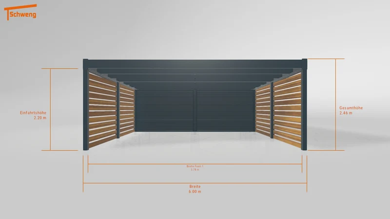 #DE Schweng Flachdachcarport C600 (ID 77m8y2) #MTG
