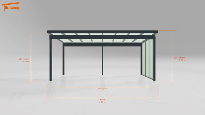 #DE Schweng Terrassenüberdachung S400 (ID ygnpqr)