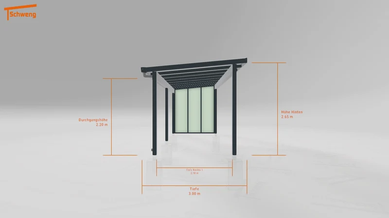#DE Schweng Terrassenüberdachung S400 (ID ygnpqr)