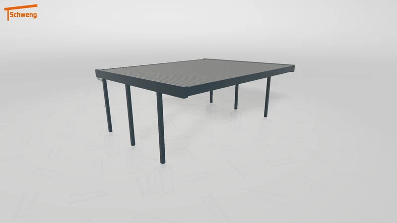 #DE Schweng Flachdachcarport C600 (ID 5mwzyk)