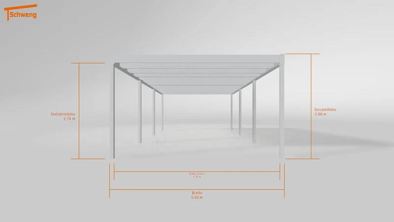 #AT Schweng Flachdachcarport C600 (ID mj7np3)