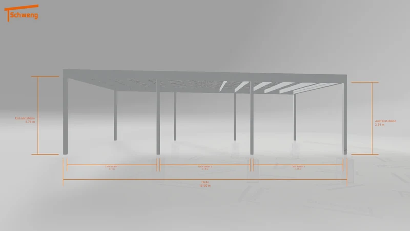 #AT Schweng Flachdachcarport C600 (ID mj7np3)