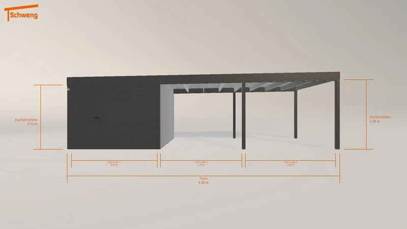 #DE Schweng Flachdachcarport C600 (ID zbk2v5) #MTG