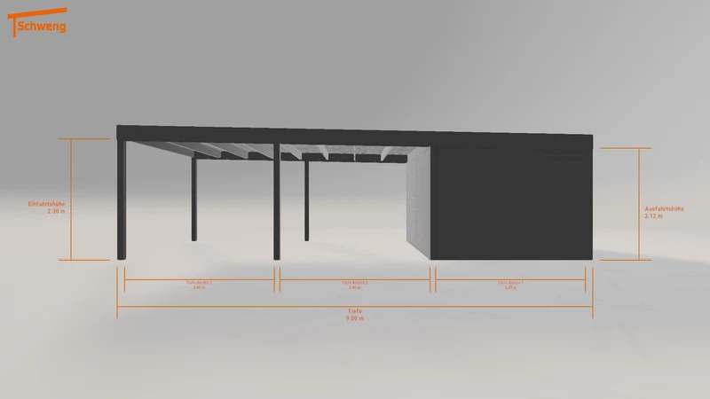 #DE Schweng Flachdachcarport C600 (ID zbk2v5) #MTG