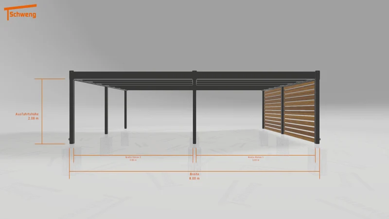 #DE Schweng Flachdachcarport C600 (ID 9wpkq7) #MTG