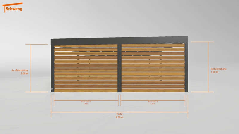 #DE Schweng Flachdachcarport C600 (ID 9wpkq7) #MTG
