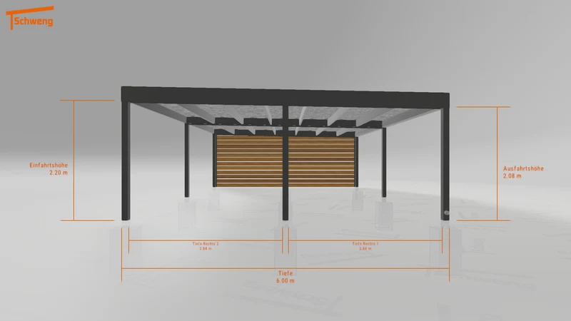 #DE Schweng Flachdachcarport C600 (ID 9wpkq7) #MTG