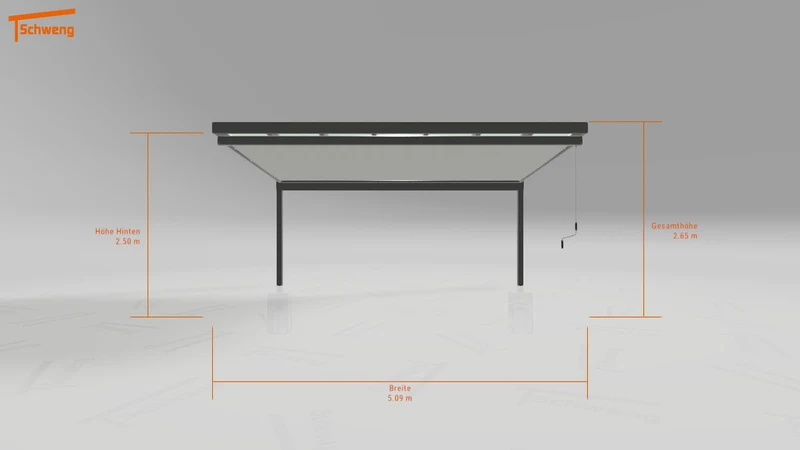 #DE Schweng Terrassenüberdachung S350 (ID 77mvz5)