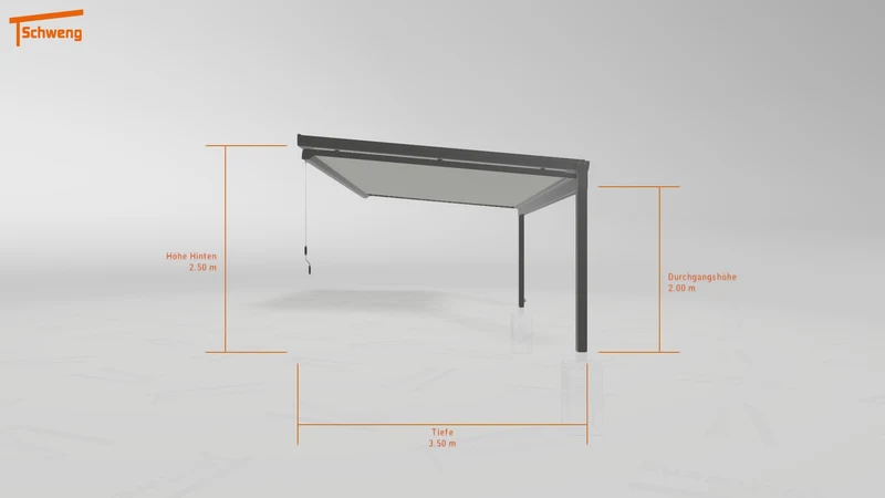 #DE Schweng Terrassenüberdachung S350 (ID 77mvz5)