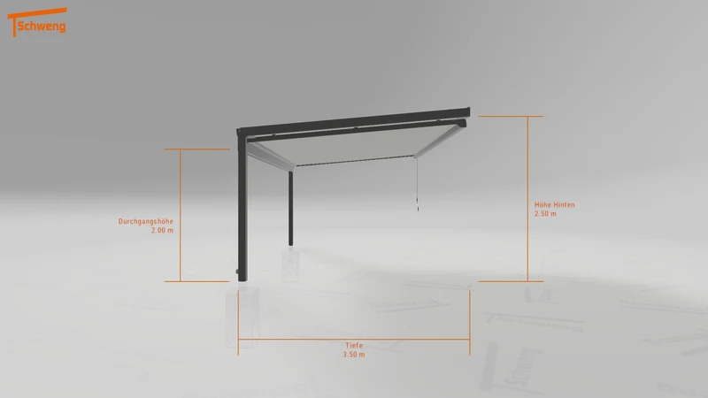 #DE Schweng Terrassenüberdachung S350 (ID 77mvz5)