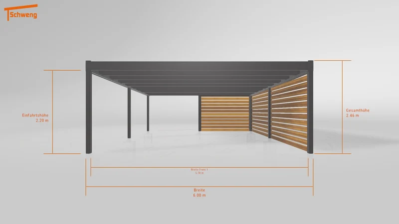 #DE Schweng Flachdachcarport C600 (ID 42jnqm) #MTG