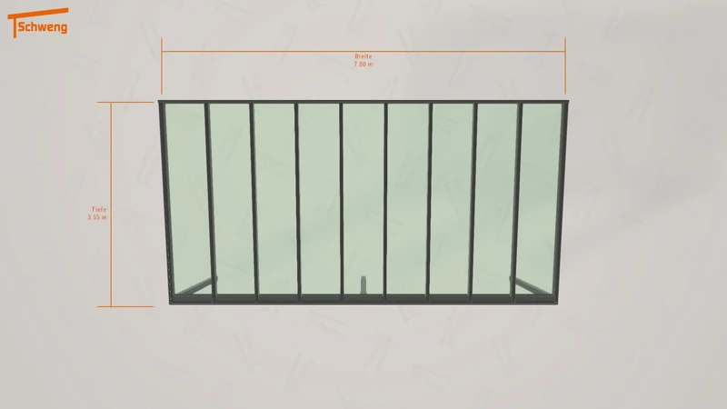 #DE Schweng Terrassenüberdachung S350 (ID 77982j)