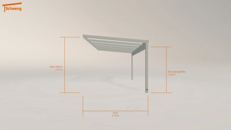 #DE Schweng Pultdachcarport S400 (ID g7z4dr)