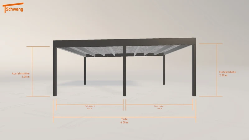 #DE Schweng Flachdachcarport C600+ (ID g7z8bn) #MTG