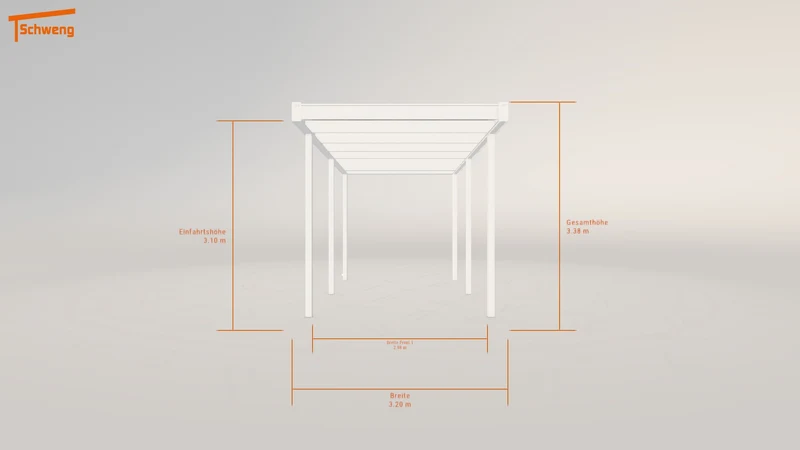 #DE Schweng Flachdachcarport C600 (ID 779q95)