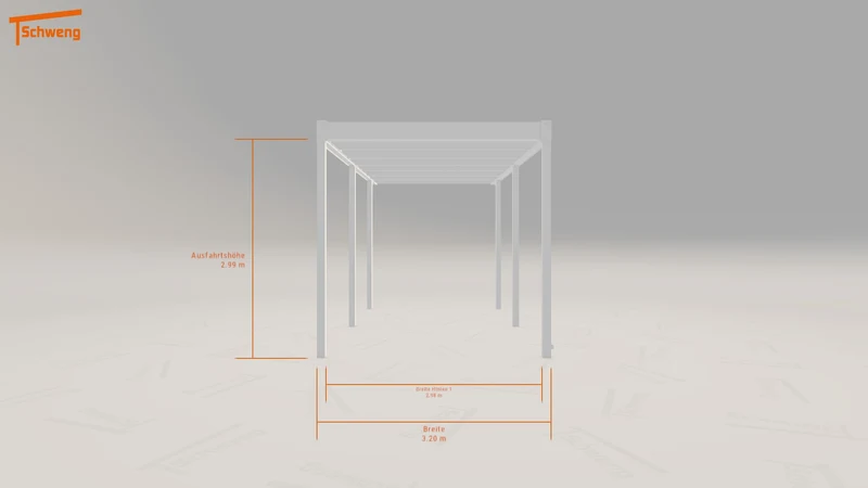 #DE Schweng Flachdachcarport C600 (ID 779q95)