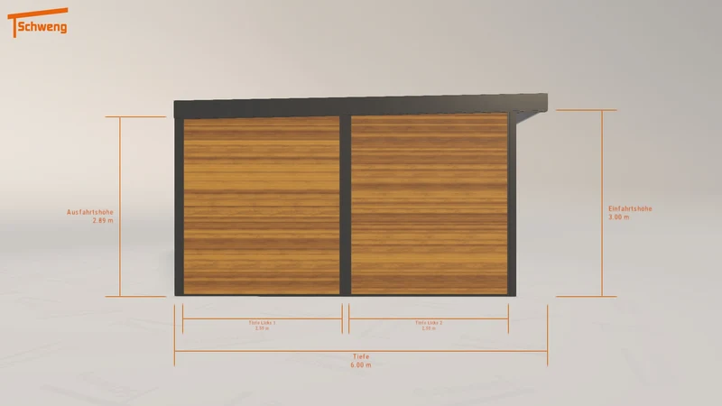 #DE Schweng Flachdachcarport C600+ (ID 5mdndw)