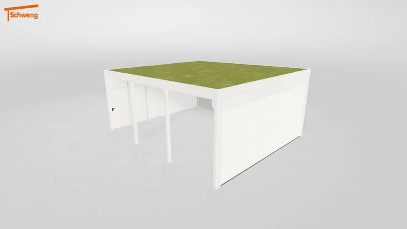 #DE Schweng Flachdachcarport C600+ (ID 77m858) #MTG