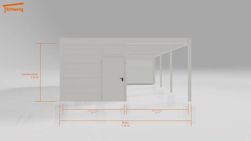 #DE Schweng Flachdachcarport C600+ (ID ygnp74) #MTG