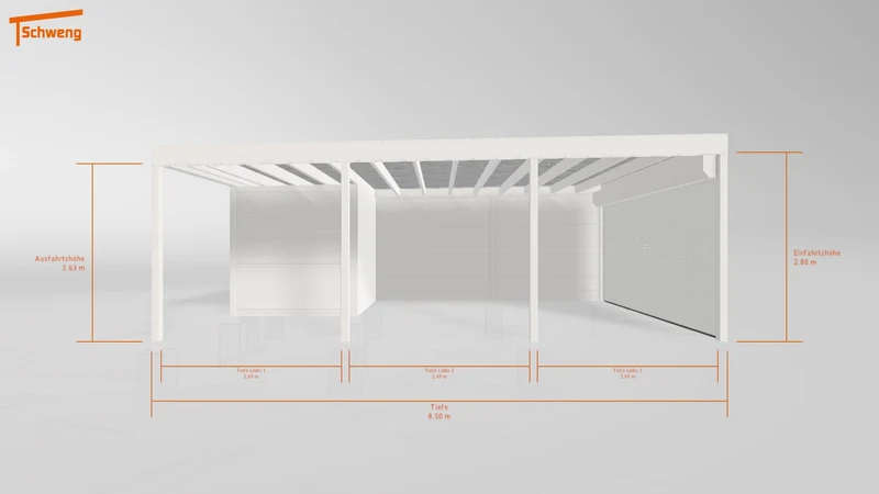 #DE Schweng Flachdachcarport C600+ (ID ygnp74) #MTG