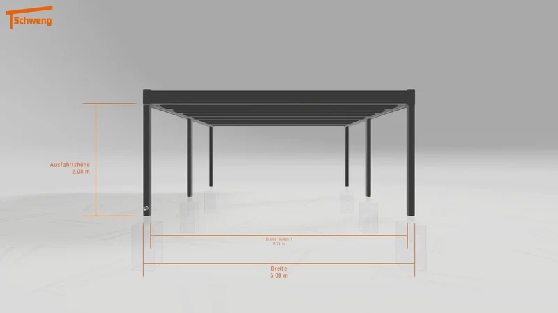 #DE Schweng Flachdachcarport C600 (ID pbjkjy) #MTG
