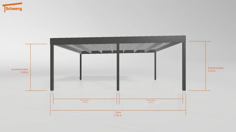 #DE Schweng Flachdachcarport C600 (ID pbjkjy) #MTG