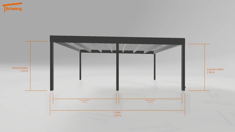 #DE Schweng Flachdachcarport C600 (ID pbjkjy) #MTG