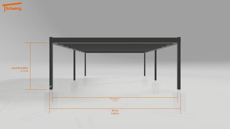 #DE Schweng Flachdachcarport C600 (ID n5xb5r) #MTG