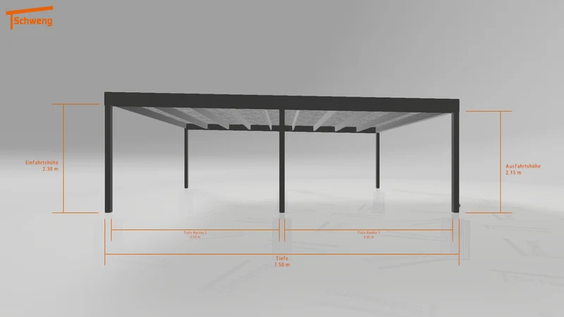 #DE Schweng Flachdachcarport C600 (ID n5xb5r) #MTG