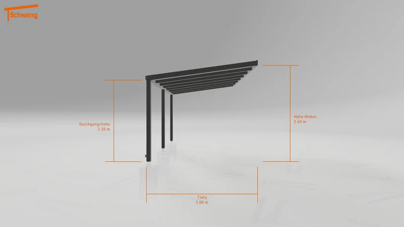 #DE Schweng Terrassenüberdachung S350 (ID rjzqpg)