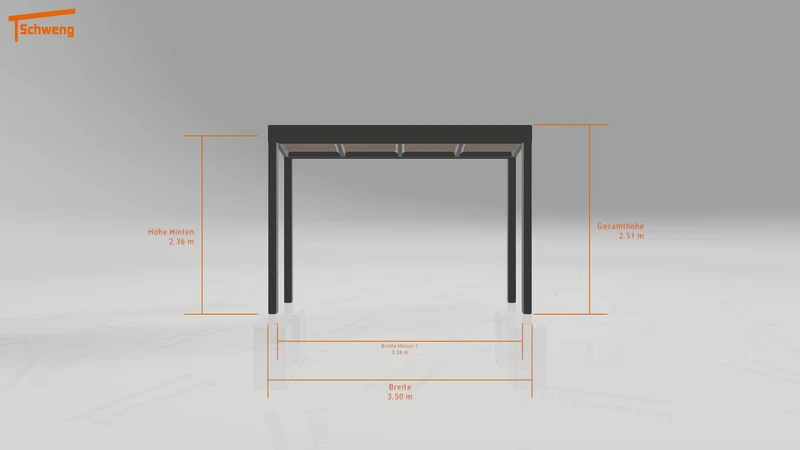 #DE Schweng Terrassenüberdachung S350 (ID 2qx8pw)