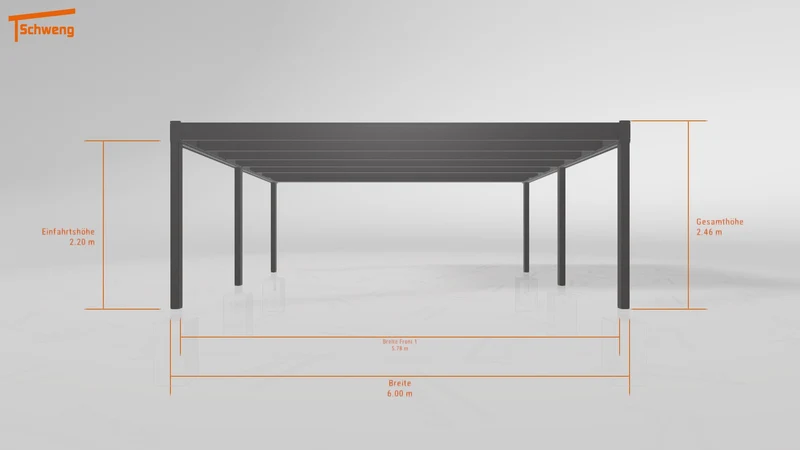#DE Schweng Flachdachcarport C600 (ID 338jv5) #MTG