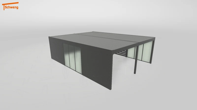 #DE Schweng Flachdachcarport C600 (ID bkgn2b) #MTG
