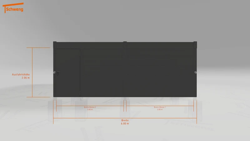 #DE Schweng Flachdachcarport C600 (ID bkgn2b) #MTG