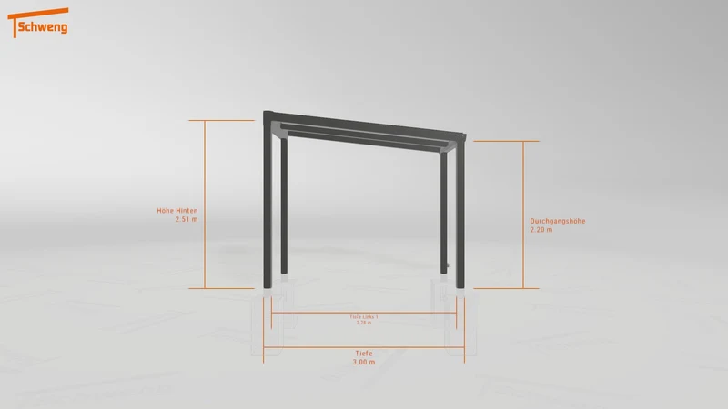#DE Schweng Terrassenüberdachung S350 (ID 85bm3w)