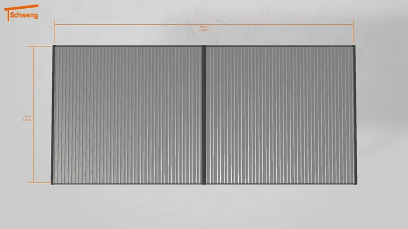 #DE Schweng Flachdachcarport C600 (ID qdw49k)