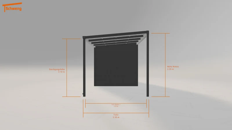 #DE Schweng Pultdachcarport S400 (ID 77gbrp)