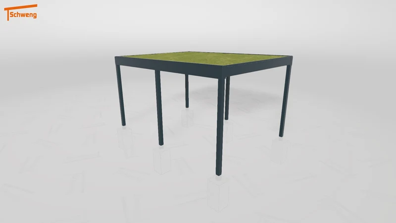 #DE Schweng Flachdachcarport C600+ (ID dv3jxq) #MTG