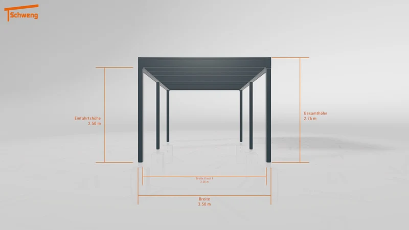 #DE Schweng Flachdachcarport C600+ (ID dv3jxq) #MTG