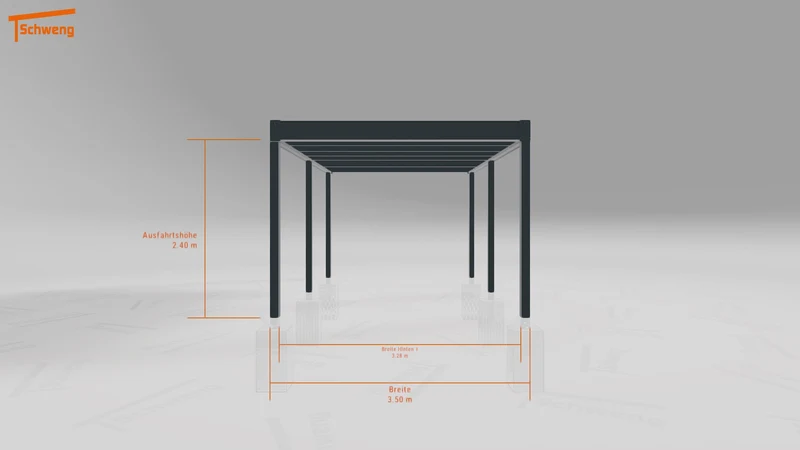 #DE Schweng Flachdachcarport C600+ (ID dv3jxq) #MTG