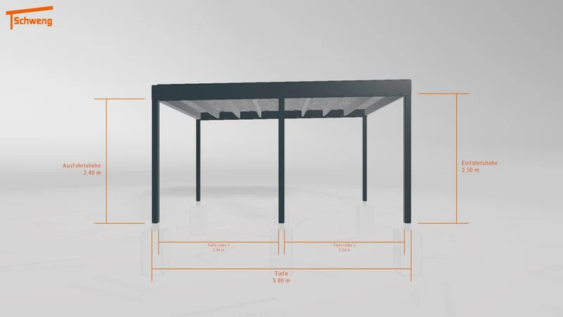 #DE Schweng Flachdachcarport C600+ (ID dv3jxq) #MTG