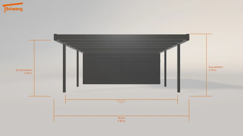 #DE Schweng Flachdachcarport C600 (ID 85ywqn) #MTG