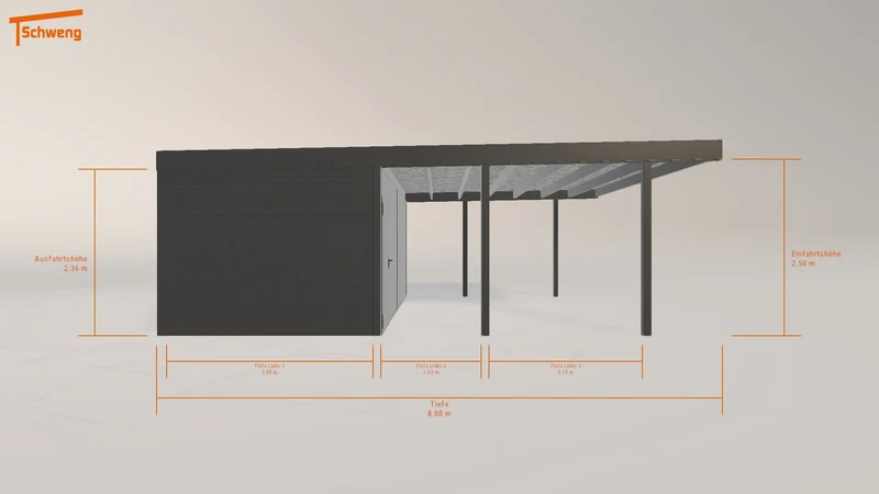 #DE Schweng Flachdachcarport C600 (ID 85ywqn) #MTG