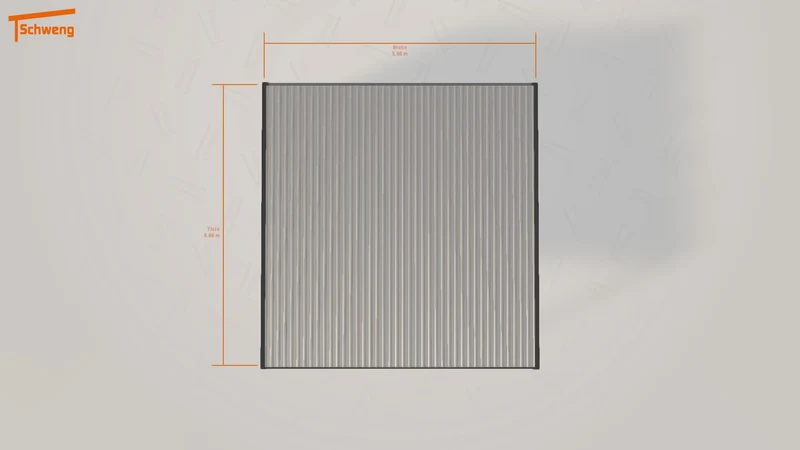 #DE Schweng Flachdachcarport C600 (ID pbd88k)