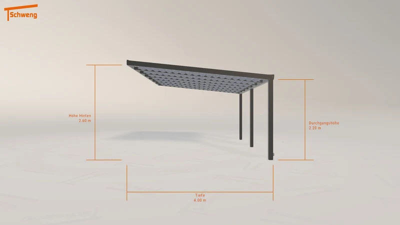 #DE Schweng Terrassenüberdachung S400 (ID w3p77z)
