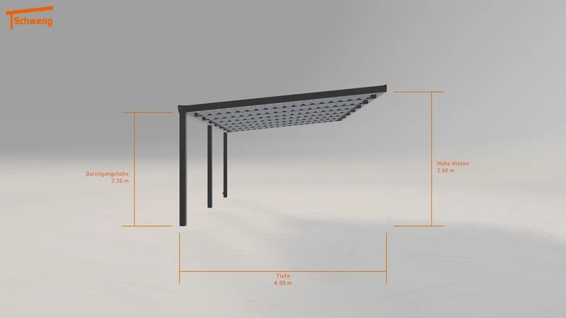 #DE Schweng Terrassenüberdachung S400 (ID w3p77z)